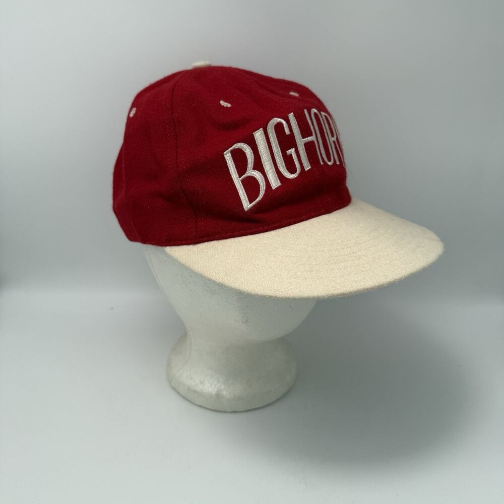 Vintage The Skin Game Big Horn Embroidered Wool Hat PGA Tour Golf Stretch Back - Picture 3 of 9